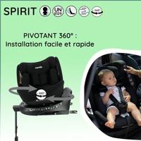 Isofix autostoeltje NANIA SPIRIT 40-150 cm R129 - 0 tot 10 jaar - Achterwaarts gericht 40-105 cm - Verstelbare hoofdsteun - Liggend - Draaibaar - Zwart - thumbnail