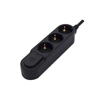 Enzo Chacon Design TCD RA 3V/1,5m 3x1,5qmm schakelaar zwart 6872740