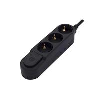 Enzo Chacon Design TCD RA 3V/1,5m 3x1,5qmm schakelaar zwart 6872740 - thumbnail