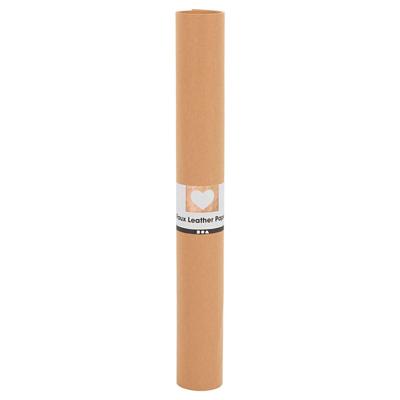 Creativ Company Faux leather papier lichtbruin, 1mtr.