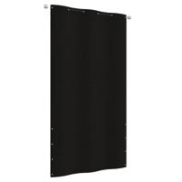 VidaXL Balkonscherm 120x240 cm oxford stof zwart - thumbnail