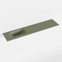 MONDIAZ EDEN Army solid surface inleg wastafel voor toiletmeubel 100cm. Positie wasbak links - thumbnail