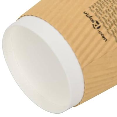 VidaXL Papieren koffiekopjes 500 st 12oz 300 ml bruin