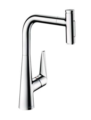 Hansgrohe Talis Select M51 M5117-H300 ééngreeps keukenmengkraan met uittrekbare vuistdouche, chroom