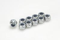 Zelfborgende zeskantmoer, M5, Gegalvaniseerd staal (10st) - thumbnail