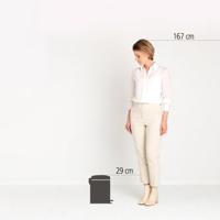 Brabantia pedaalemmer NewIcon 5 liter soft beige - thumbnail