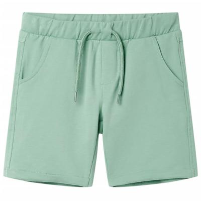 Kindershorts met trekkoord 128 lichtkaki