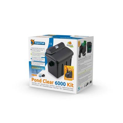 Pondclear Kit 6000 vijver SuperfishPondcl.kit 6000 -uvc 7w- pomp 2000l SuperFish - Superfish