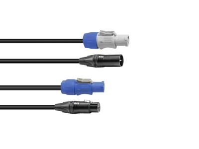 Sommer Cable SOMMER CABLE Combi XLR kabel DMX PowerCon/XLR 2.5m