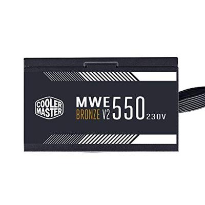 Cooler Master mpe-5501-acabw-beu mwe 550 bronze-v2 - 230v, 120mm, 85%, 2x pcie, black