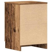 Nachtkastjes 2 st 38x35x55 cm bewerkt hout oud houtkleurig - thumbnail