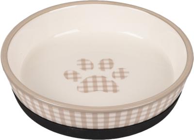 Kattenvoerbak Mylo 14 x 14 x 4 cm Flamingo Wit