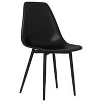 Eetkamerstoelen 4 st PP zwart - thumbnail