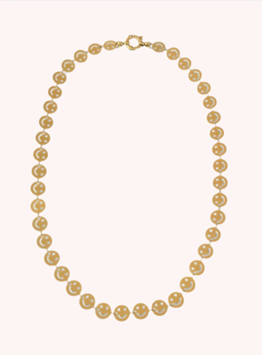 Bonnie Studios Smiley ketting goud