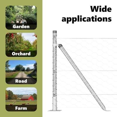 VidaXL Afrasteringspaal zilver 25 x 0,5 m (50 mm gaas) staal