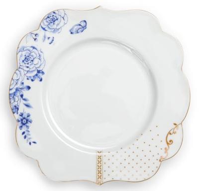 Pip Studio Royal White Ontbijtbord Golden Dots 23,5 cm