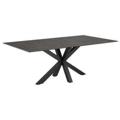 Sohome Eettafel 'Parker' Keramiek, 200 x 100cm, kleur Zwart