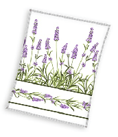 Sweet Home fleeceplaid lavendel meerkleurig 150x200cm - thumbnail