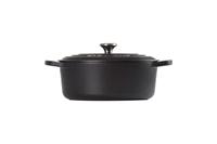 Le Creuset Braadpan Signature ovaal Mat Zwart ø 29 cm / 4,7 liter - thumbnail