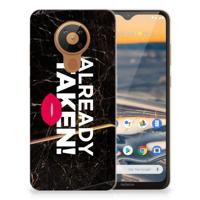 Nokia 5.3 | Siliconen hoesje | met naam Already Taken Black - thumbnail