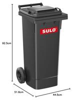 SULO 9000466092 Prullenbak 80 l Kunststof (l x b x h) 448 x 530 x 945 mm Grijs 1 stuk(s) - thumbnail