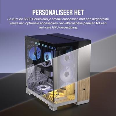 Corsair 6500D AIRFLOW Midi-tower PC-behuizing Wit Zijvenster