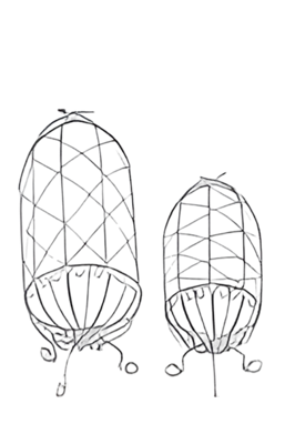 Kooitje ijzer op pootjes S 22x50 cm Buitengewoon de Boet - Buitengewoon de boet