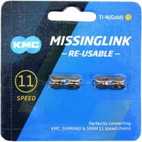 KMC missing link 11r ti-n gold 5.2mm - zilver - thumbnail