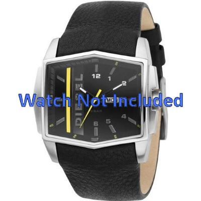 Horlogeband Diesel DZ1340 Leder Zwart 30mm