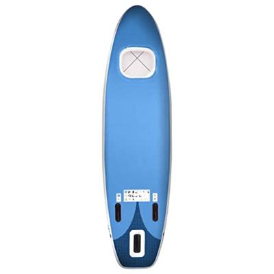 Stand Up Paddleboardset opblaasbaar 330x76x10 cm zeeblauw - thumbnail