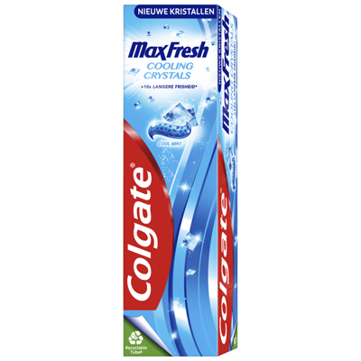 Colgate Tandpasta max fresh cooling crystals 75 Milliliter Colgate Tandpasta max fresh cooling crystals 75 Milliliter