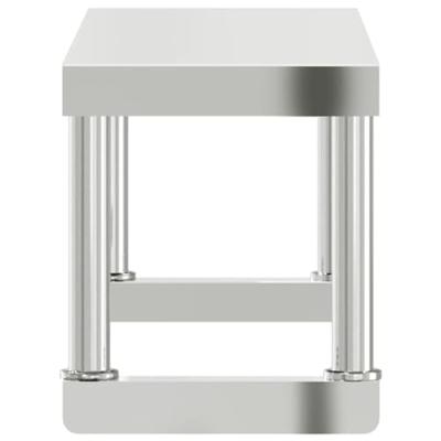 Verhoging voor werktafel 110x30x35 cm roestvrij staal Verhoging voor werktafel 110x30x35 cm roestvrij staal