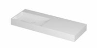 Wastafel INK United 1200x450x110 mm Glans wit 0206451 - thumbnail