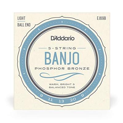 D&apos;Addario EJ69B Phosphor Bronze Light 9-20 snaren voor vijfsnarige banjo