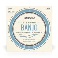 D&apos;Addario EJ69B Phosphor Bronze Light 9-20 snaren voor vijfsnarige banjo - thumbnail