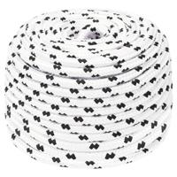 VidaXL Boottouw gevlochten 6 mmx100 m polyester wit4 - thumbnail