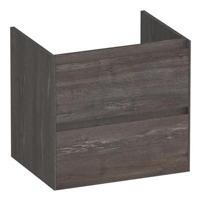 Brauer Inspire - Onderkast 60 cm - met 2 Softclose Lades Greeploos en 1 Sifon Uitsparing - Driftwood