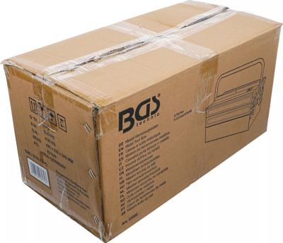 BGS technic metal tool box with 5 compartments (empty)