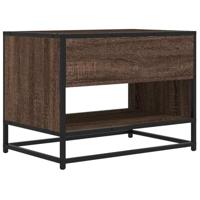 Tv-meubel 61x40x46 cm bewerkt hout metaal bruin eikenkleur - thumbnail