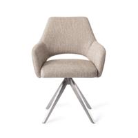 Jesper Home Eetkamerstoel 'Yanai' Turn Steel, Draaibaar, kleur Biscuit Beach - thumbnail