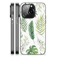 iPhone 14 Pro Bloemen Hoesje Leaves - thumbnail