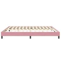 Boxspring zonder matras fluweel roze 200x210 cm - thumbnail