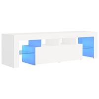 VidaXL Tv-meubel met led-verlichting 140x36,5x40 cm wit - thumbnail