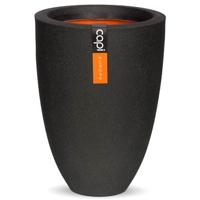 Capi Vaas Elegant Laag 36x47 cm - Zwart - thumbnail