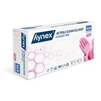 Handschoen hynex nitril m roze 3.5gr 100 stuks - thumbnail