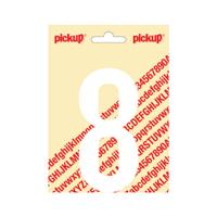 Plakcijfer Nobel 120mm wit 8 Pickup - Pickup - thumbnail