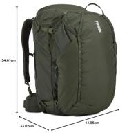 Thule Landmark 60L rugzak Polyester Grijs - thumbnail