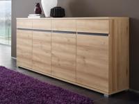 Dressoir LIVINGSTONE 4 deuren 4 lades noble eik - thumbnail