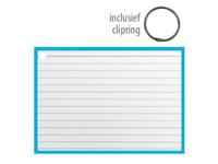 Flashcards A6 incl. clipring Blauw - thumbnail
