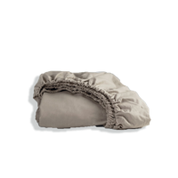 Cinderella Hoeslaken basic katoen 140x200 taupe - thumbnail